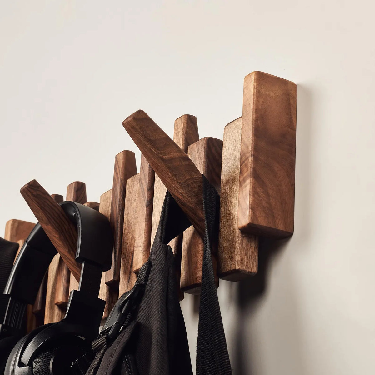 PianoFold™ Space-Saving Solid Wood Coat Rack & Modern Entryway Organizer